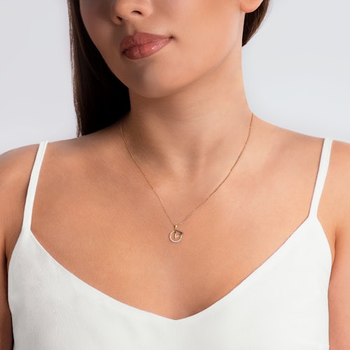 Naszyjnik koło, trójkąt Savicki: złoty, diamenty, czarne diamenty